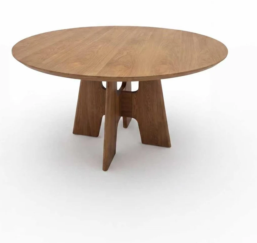Round dining table detail view